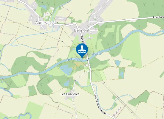 Map of LA LOUE AU PONT DE BELMONT