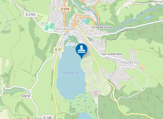 Map of GRAND LAC DE CLAIRVAUX