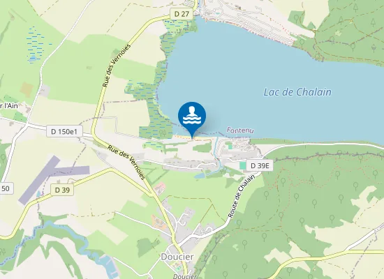 Map of DOUCIER - LAC DE CHALAIN