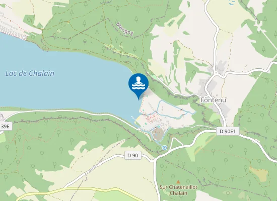 Map of DOMAINE DE CHALAIN - LAC DE CHALAIN
