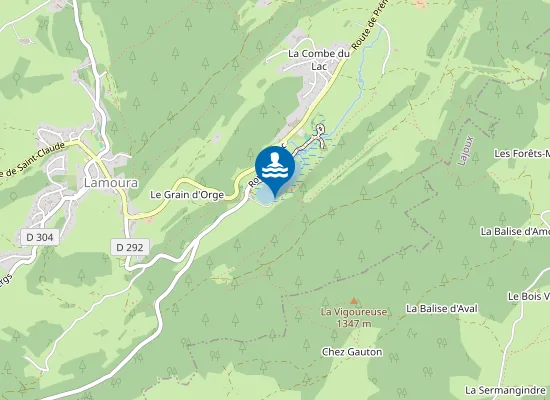 Map of LAC DE LAMOURA