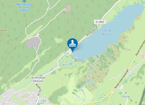 Map of LAC DES ROUSSES