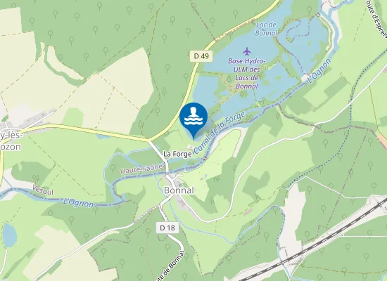 Map of BAIGNADE DES FORGES DE BONNAL