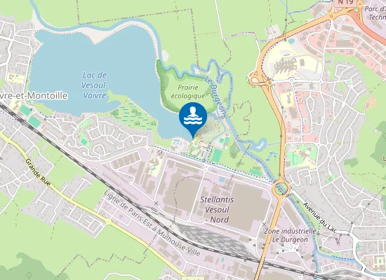 Map of BAIGNADE DU LAC - PLAGE