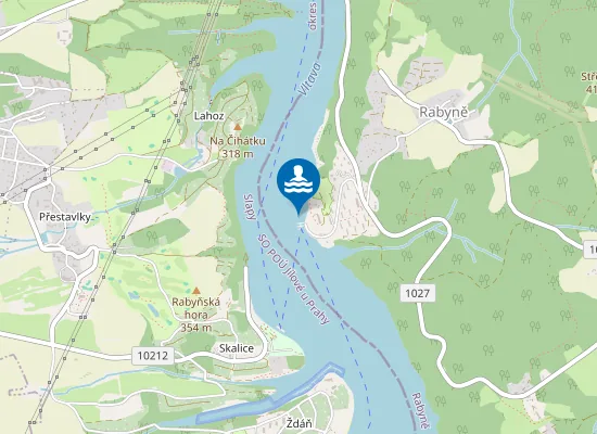 Map of VN SLAPY - NOVÁ RABYNĚ