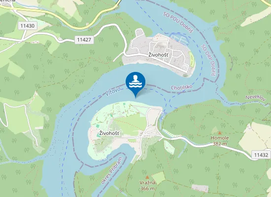 Map of VN SLAPY - NOVÁ ŽIVOHOŠŤ