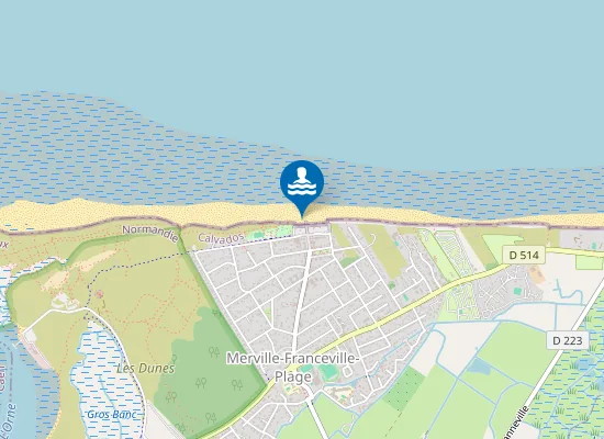 Map of FRANCEVILLE PLAGE