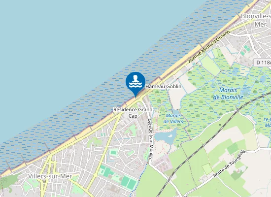 Map of FACE AVENUE JEAN MOULIN