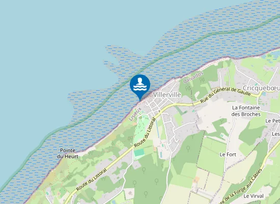 Map of PLAGE DES GRAVES