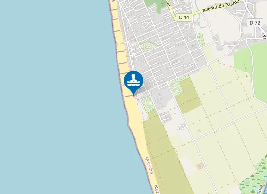 Map of FACE A L'ECOLE DE VOILE D'AGON-COUTAINVILLE