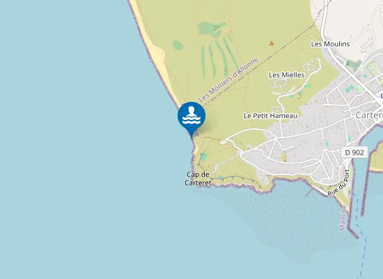 Map of PLAGE DE LA VIEILLE EGLISE