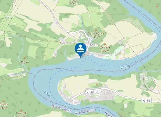 Map of VN SLAPY - ŽUPANOVICE