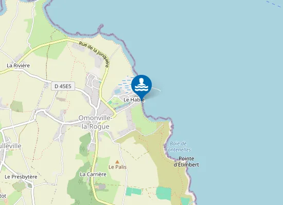 Map of OMONVILLE LA ROGUE Le Port