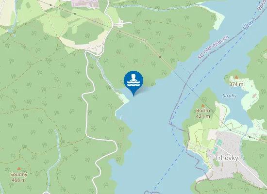 Map of VN ORLÍK - LAVIČKY