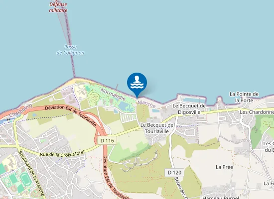 Map of TOURLAVILLE Rue des dauphins