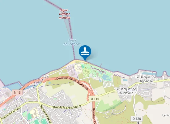 Map of TOURLAVILLE Collignon
