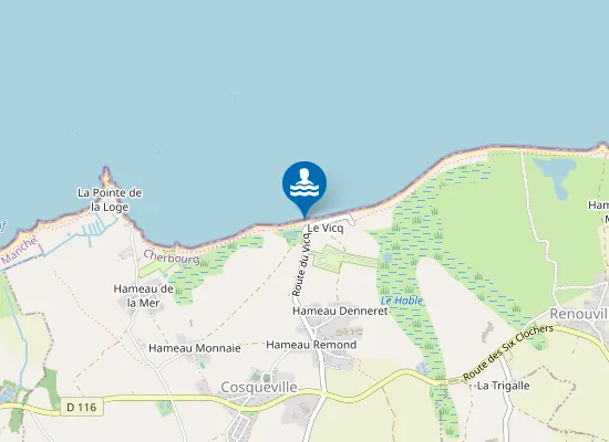 Map of COSQUEVILLE Le Vicq