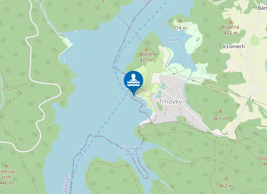 Map of VN ORLÍK - TRHOVKY