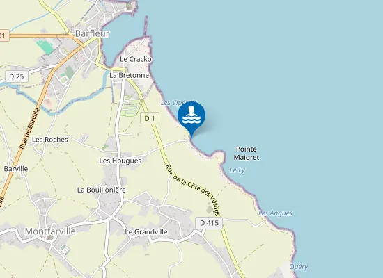 Map of Plage de la Mare