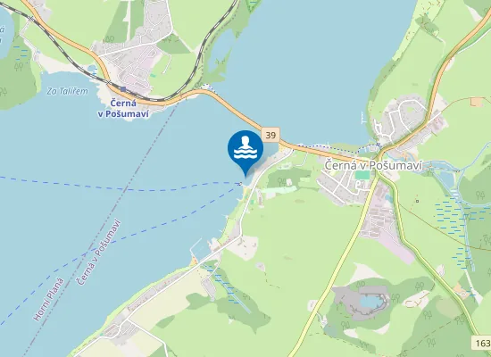 Map of VN LIPNO - PLÁŽ ČERNÁ V POŠUMAVÍ