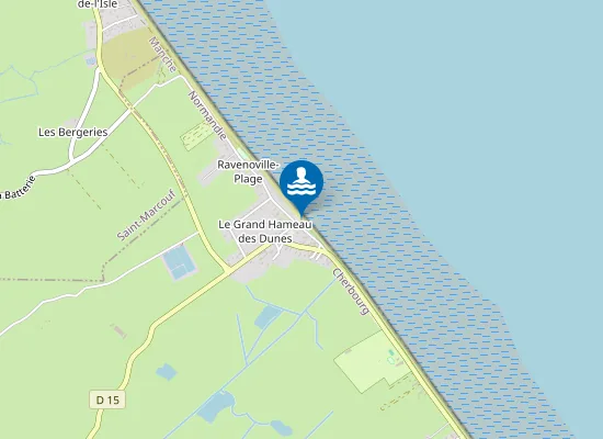 Map of RAVENOVILLE Les dunes
