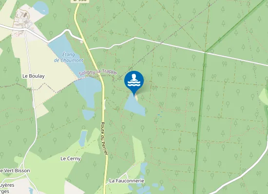 Map of BAIGNADE DE L'ETANG NEUF