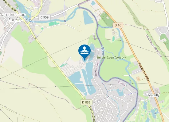 Map of GARENNES SUR EURE LES ETANGS DU PARC