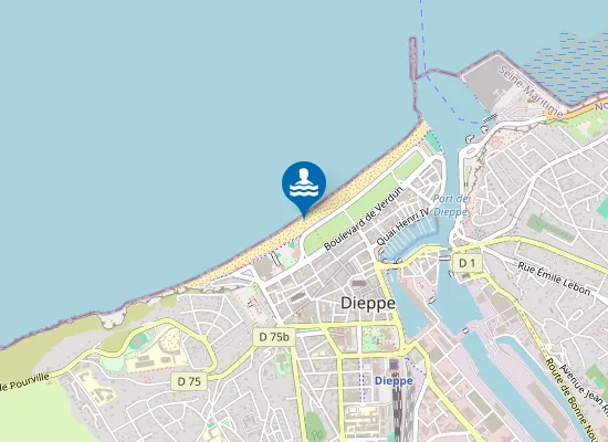 Map of DIEPPE-PLAGE