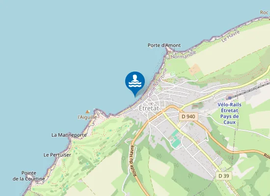 Map of ETRETAT-PLAGE