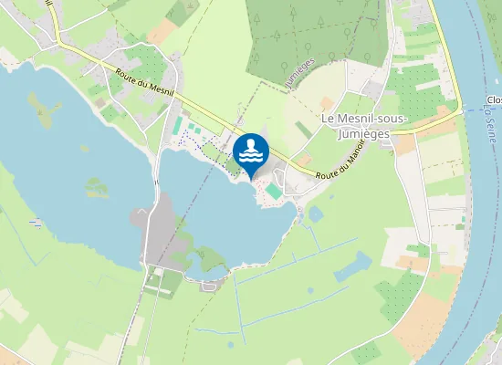 Map of BASE DE LOISIRS MESNIL SS JUMIEGES