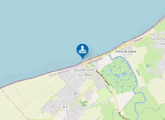 Map of QUIBERVILLE-PLAGE