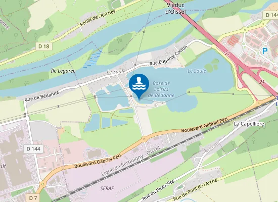 Map of BASE DE LOISIRS TOURVILLE LA RIVIERE BEDANNE