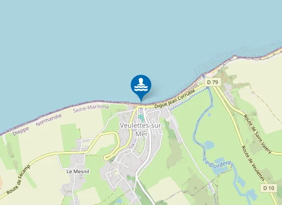 Map of VEULETTES-PLAGE