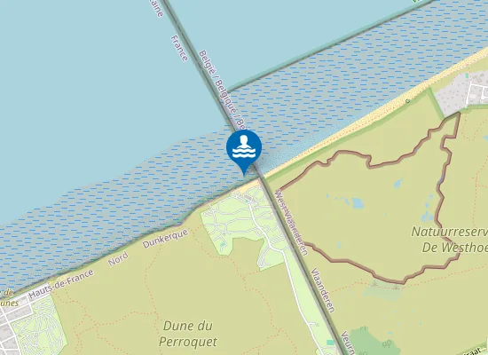Map of LE PERROQUET - BRAY-DUNES