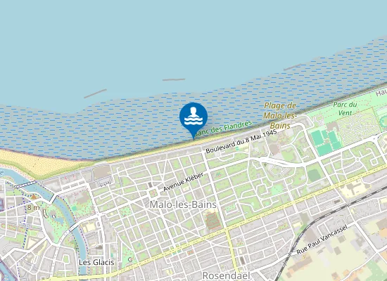 Map of POSTE DE SECOURS PRINCIPAL - MALO CENTRE