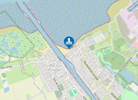 Map of POSTE DE SECOURS DE PETIT-FORT-PHILIPPE