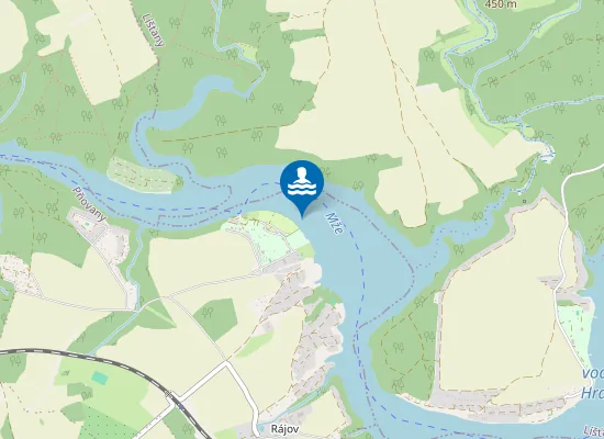 Map of VN HRACHOLUSKY - NA RADOSTI