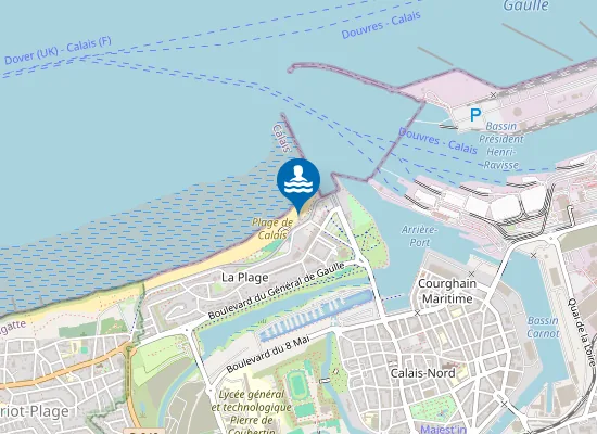 Map of CALAIS CENTRE PLAGE