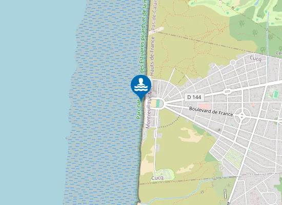 Map of CUCQ STELLA- PLAGE