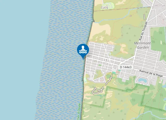 Map of MERLIMONT CENTRE PLAGE