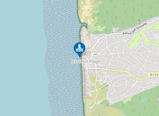 Map of NEUFCHATEL-HARDELOT PLAGE