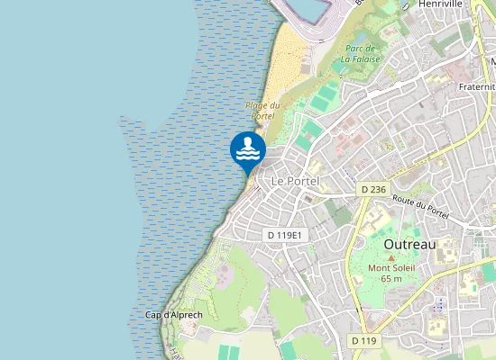 Map of LE PORTEL CENTRE PLAGE