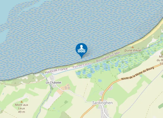 Map of TARDINGHEN LE CHATELET