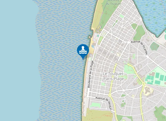 Map of LE TOUQUET CENTRE PLAGE
