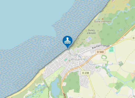 Map of WISSANT CENTRE PLAGE