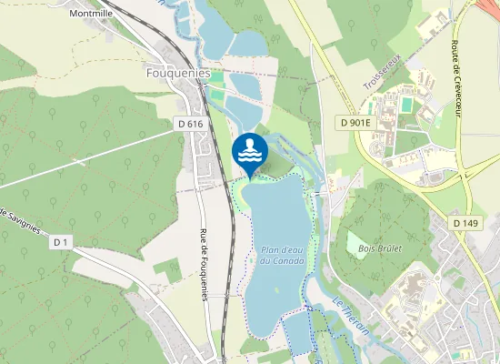 Map of BEAUVAIS-PLAN D'EAU DU CANADA