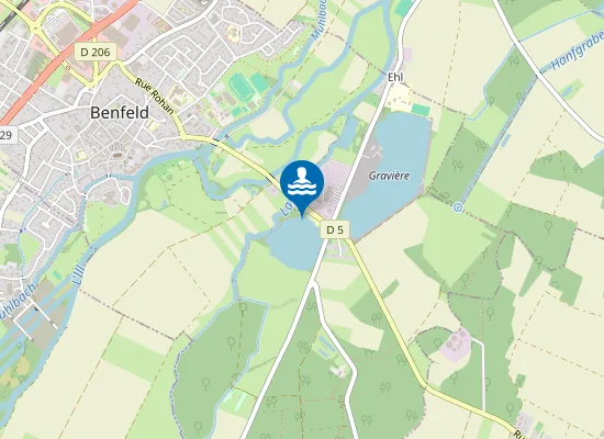 Map of BAIGNADE MUNICIPALE BENFELD