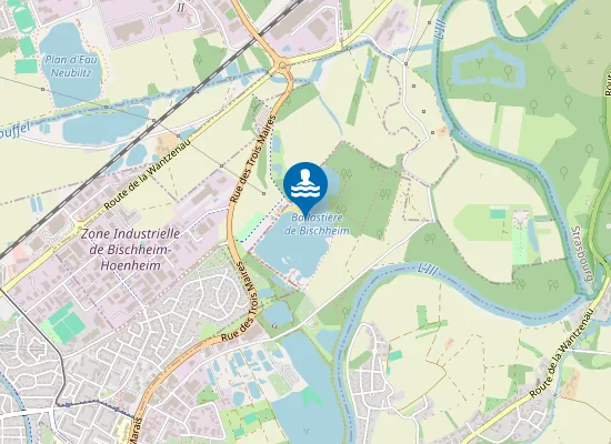 Map of BAIGNADE LA BALLASTIERE BISCHHEIM