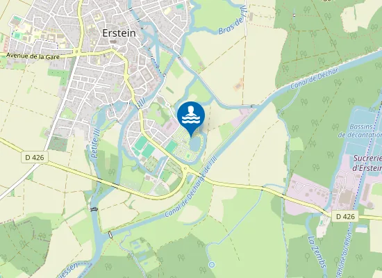 Map of BAIGNADE L'ETANG D'ERSTEIN