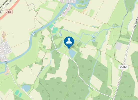 Map of BAIGNADE MUNICIPALE HUSACKER HUTTENHEIM